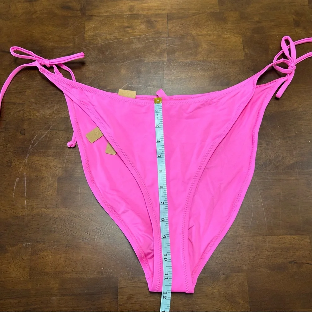NWT SKIMS Swim Dipped Tie Bottoms in Taffy Pink SW-TBM-0797 Size 3X